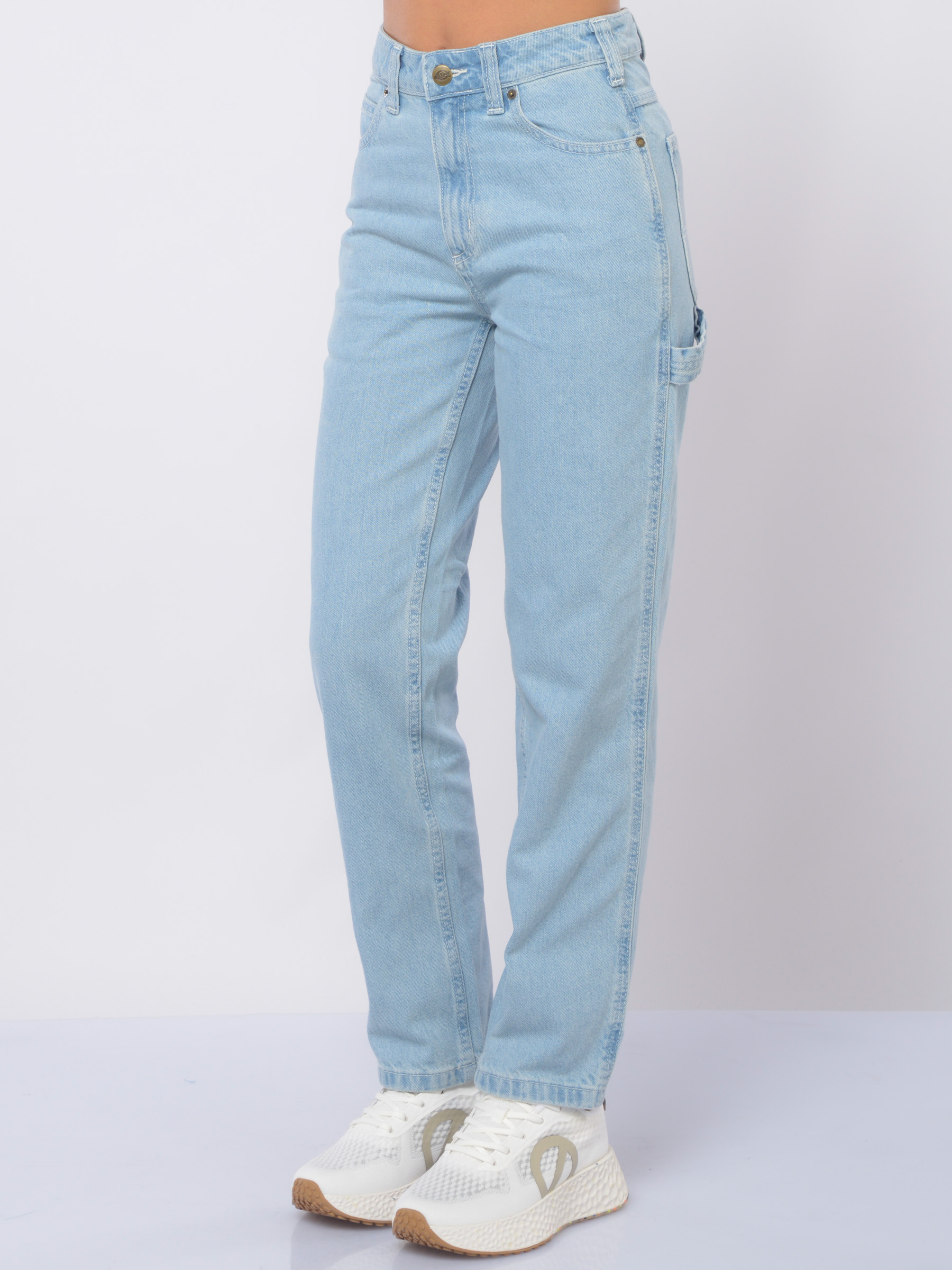 jeans da donna Dickies cinque tasche lavaggio chiaro