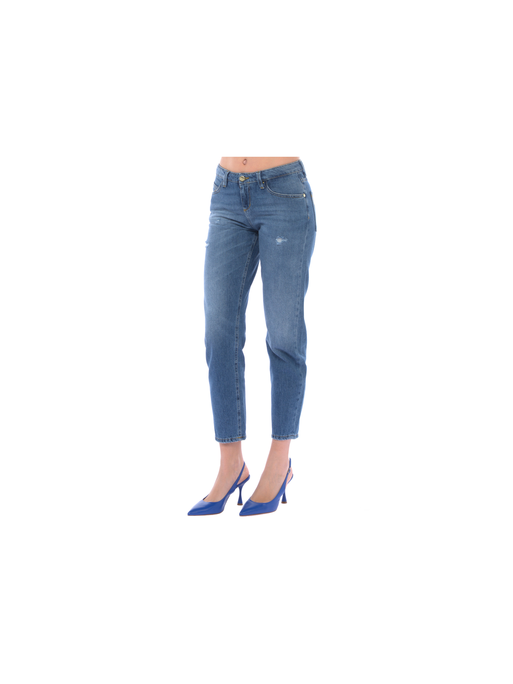jeans da donna Kaos cinque tasche con rotture