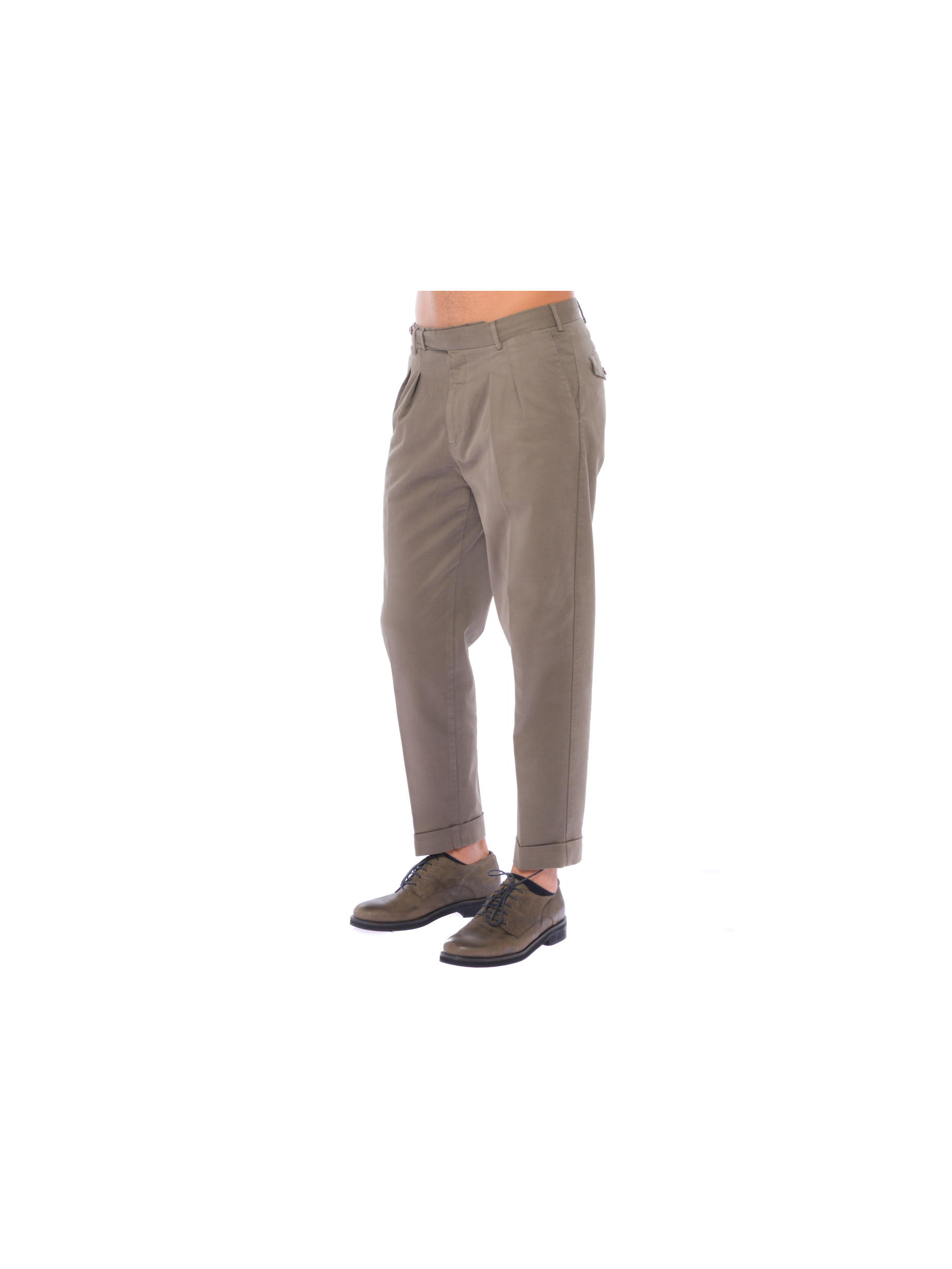 Pantalone uomo PT01 chino in cotone doppia pinces