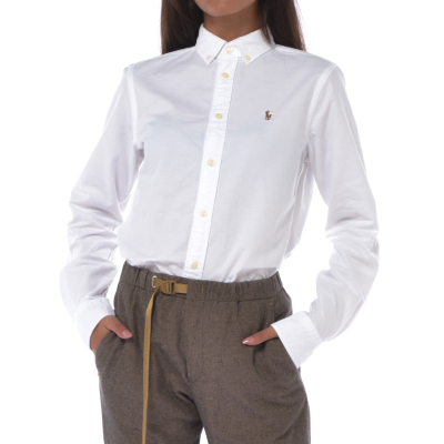 camicia da donna Ralph Lauren classic fit con logo