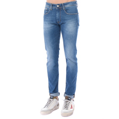 jeans da uomo Cycle skinny fit con effetto used