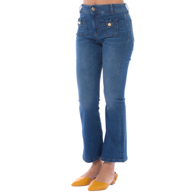 jeans da donna Nenette mini flair con tasche