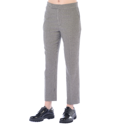 Pantaloni donna Ralph Lauren in lana con microfantasia