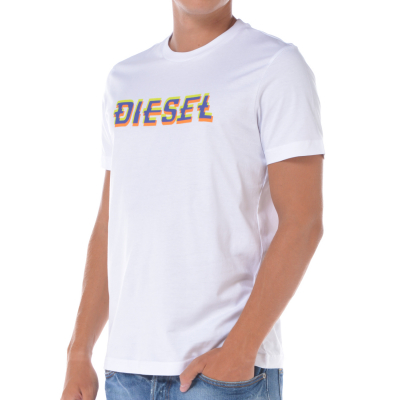 t Shirt da uomo Diesel girocollo con logo