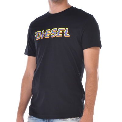 t Shirt da uomo Diesel girocollo con logo