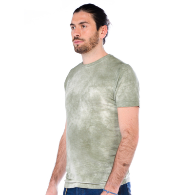t-shirt uomo Jeordie's in lino stone washed