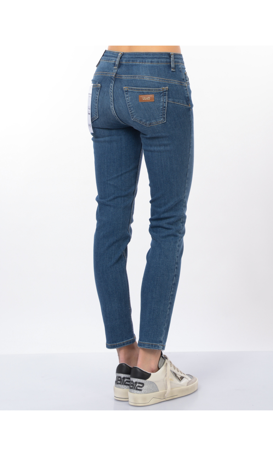 Jeans da donna Liu Jo Skinny Fit con bottone gioiello
