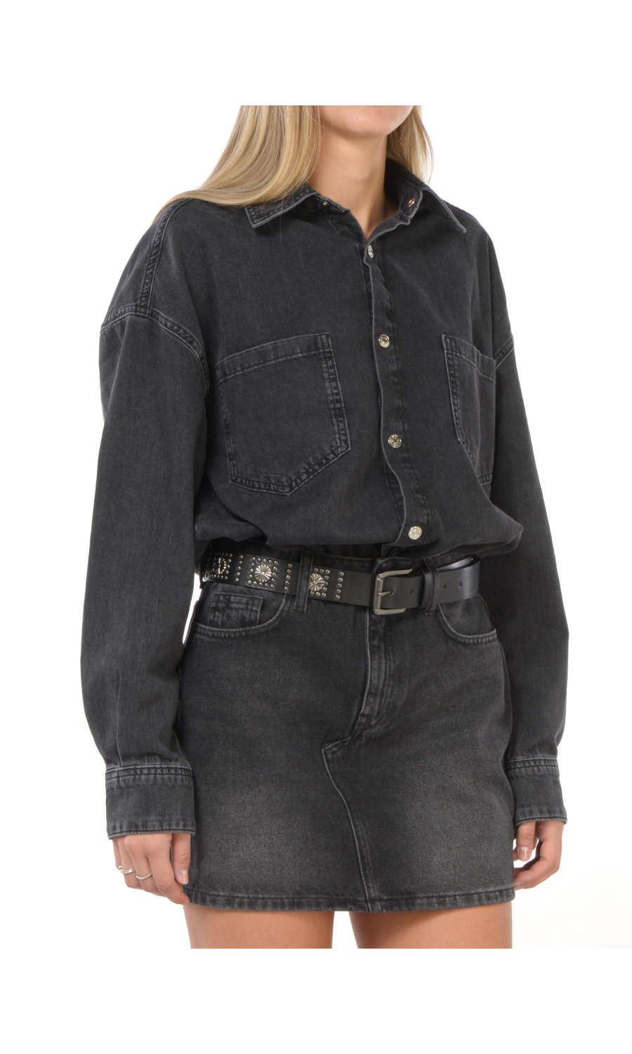 abito corto da donna Liu Jo in denim con cintura