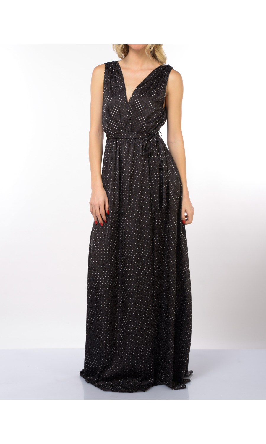 abito lungo da donna Aniye By Wrap Leonie a pois