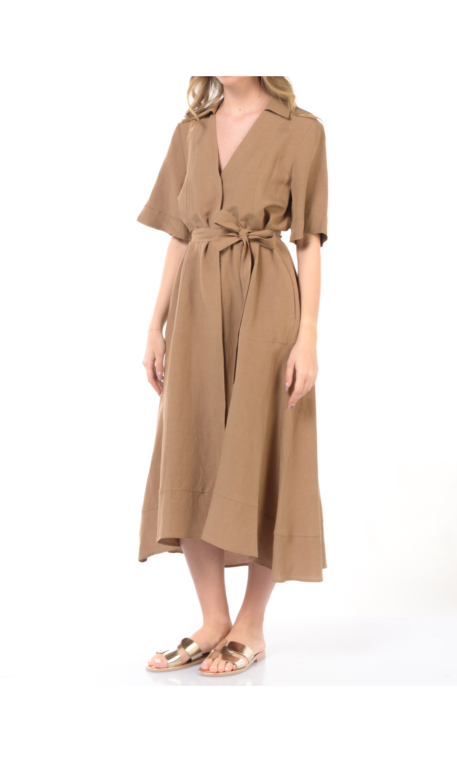 abito Lungo da donna Emme By Marella chemisier con fusciacca