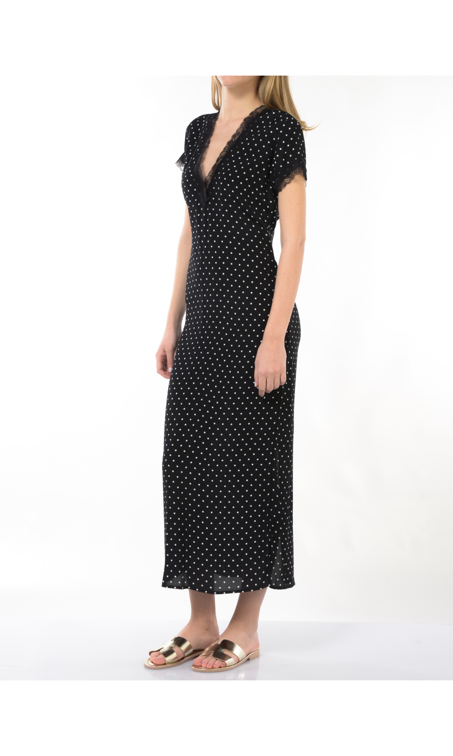 abito lungo da donna Mar De Margaritas Raya a pois