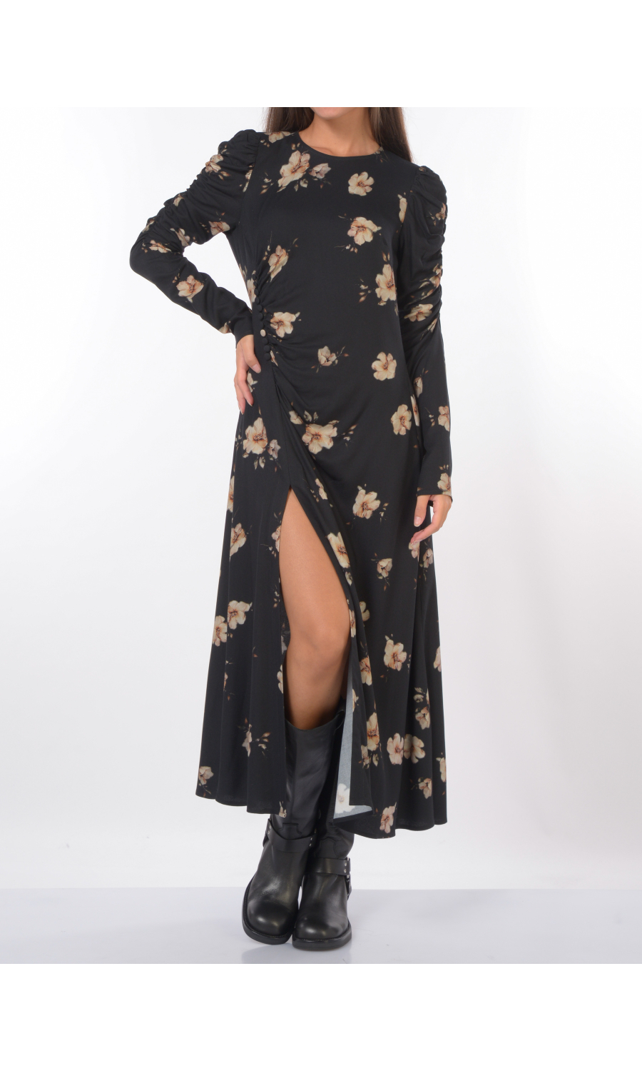 abito lungo da donna Mar De Margaritas Chloe a fiori con spacco