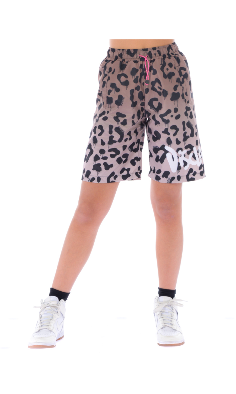 bermuda da donna Disclaimer animalier con logo