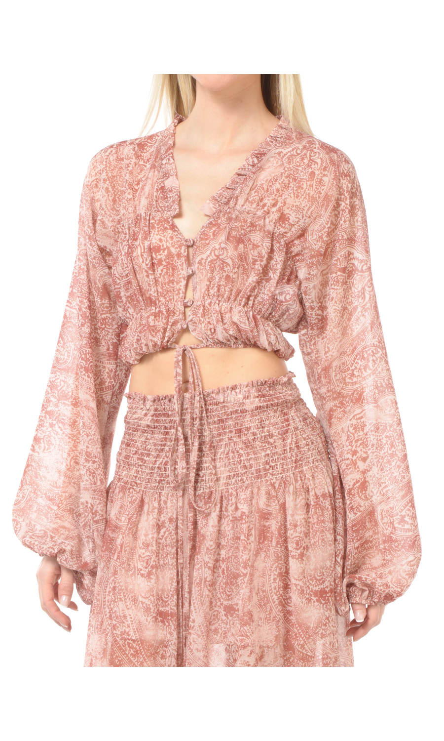 blusa da donna Aniye By Niko cropped a fantasia etnica