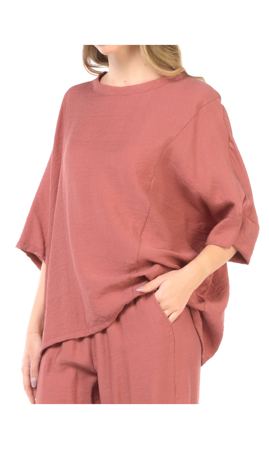 blusa da donna Jurere a kimono con scollo a barchetta