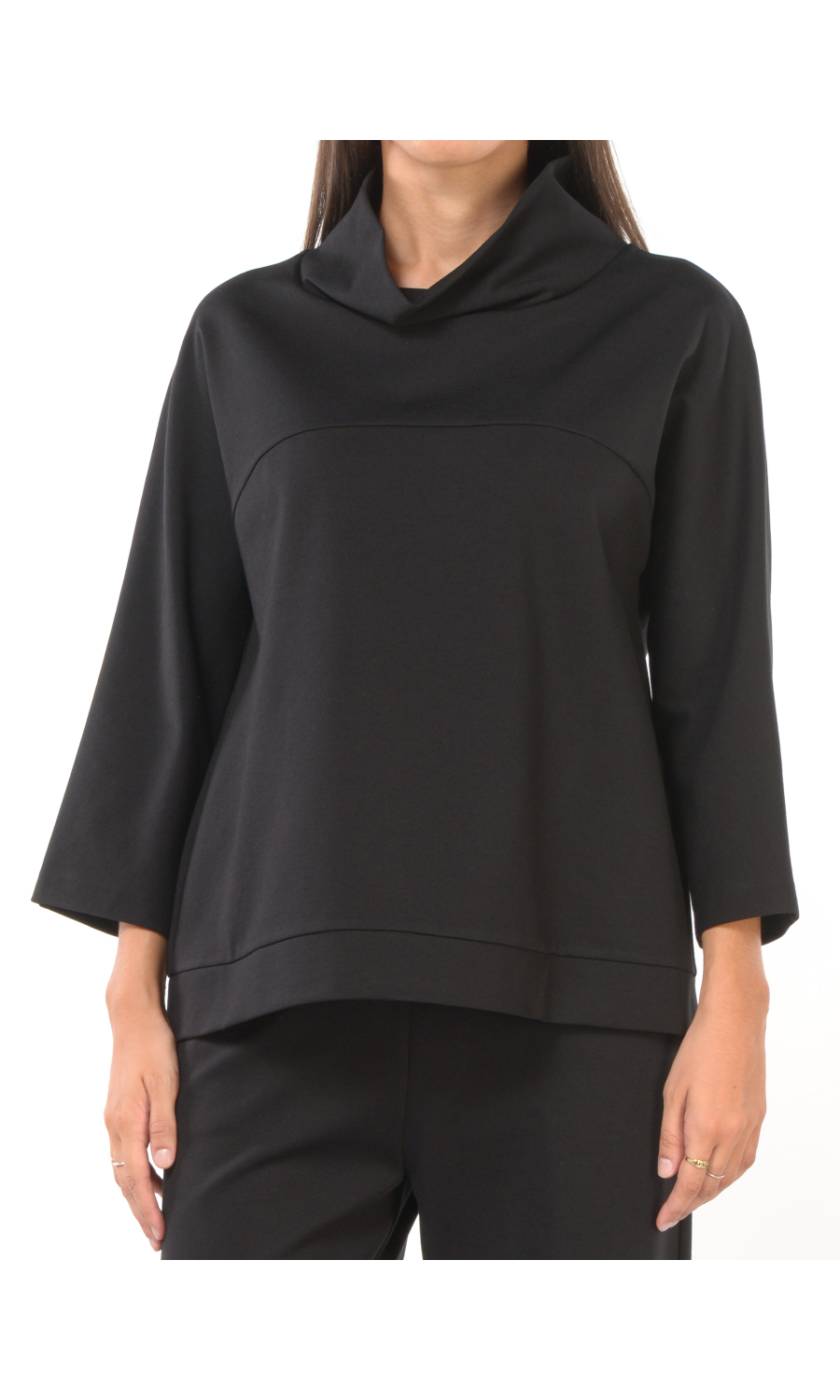 blusa da donna Jurere con collo a cratere e spacco