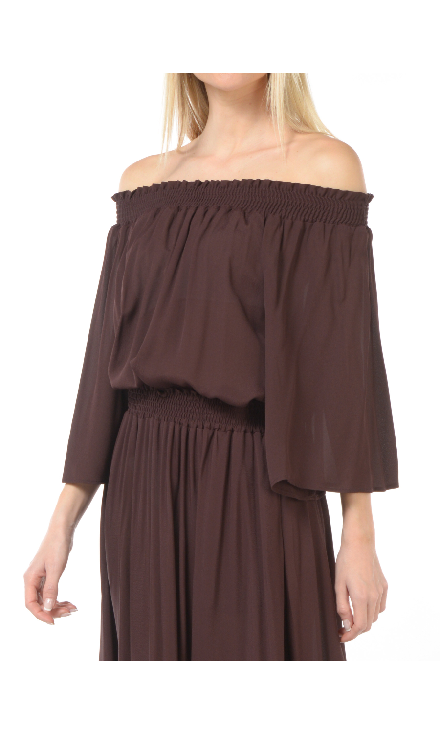 blusa da donna Kaos con scollo omerale ed elastico