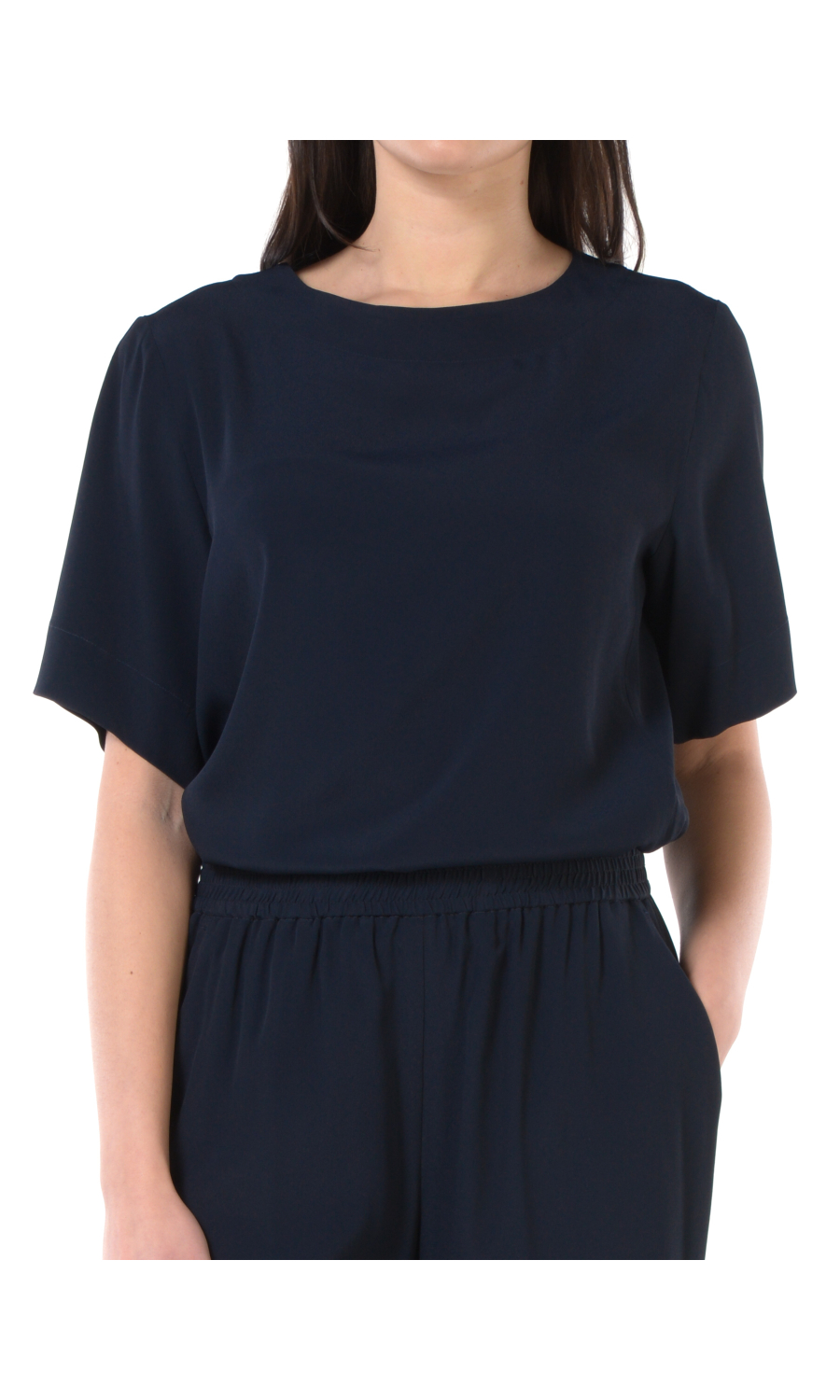 blusa da donna Seventy a manica corta in misto seta