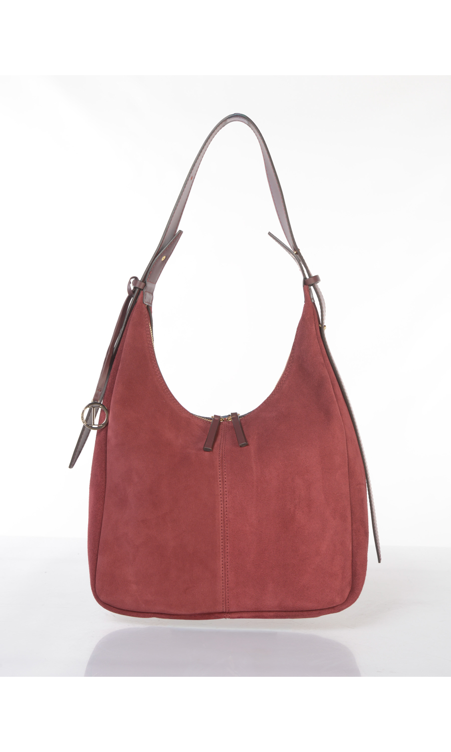 borsa a mano da donna Diana Gallesi in vera pelle effetto camoscio