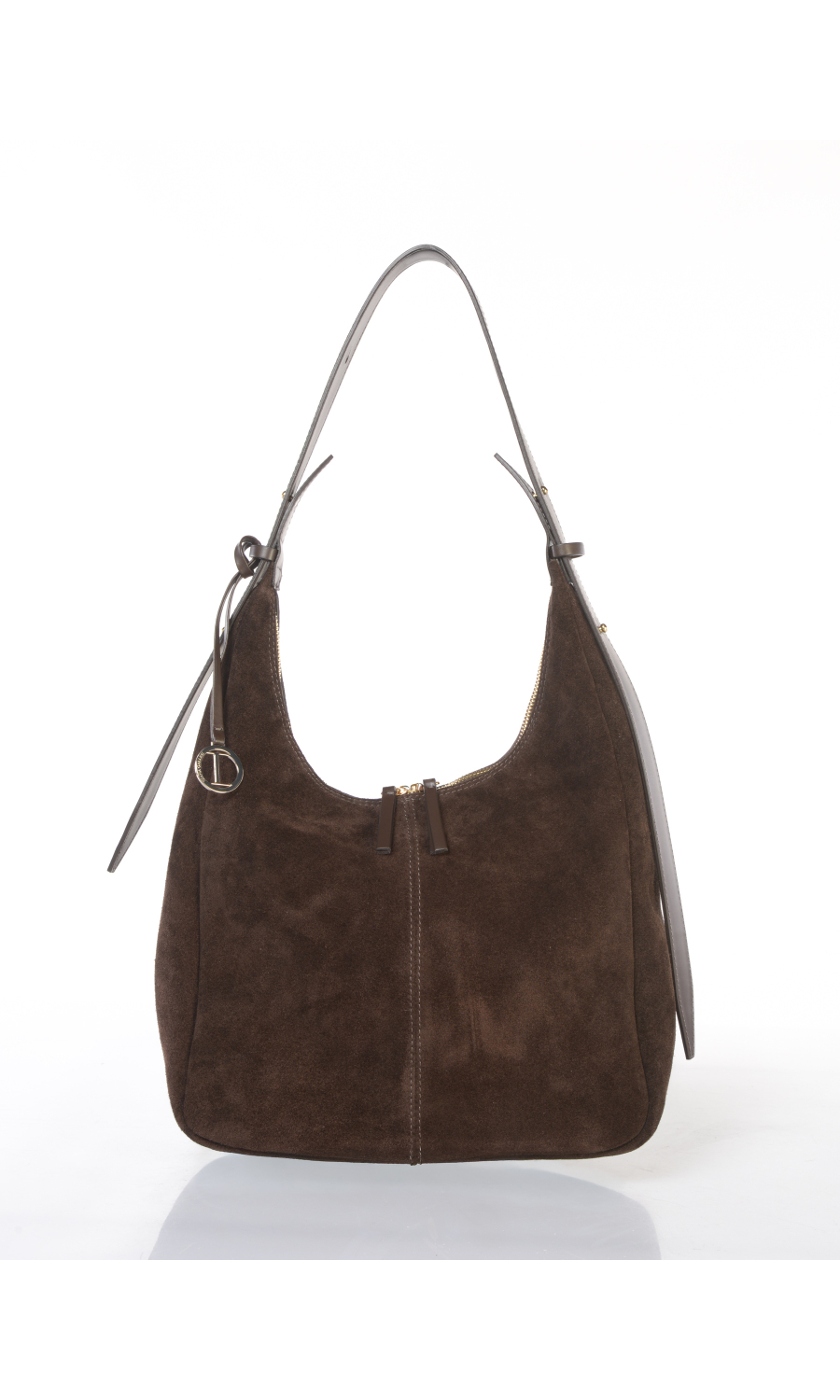 borsa a mano da donna Diana Gallesi in vera pelle effetto camoscio
