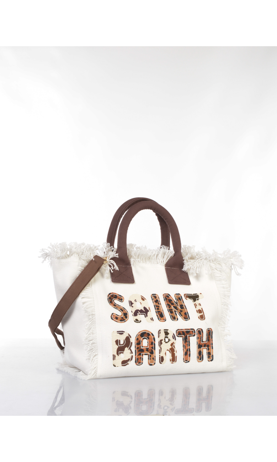 borsa a mano da donna Mc2 Saint Barth Medium con logo animalier