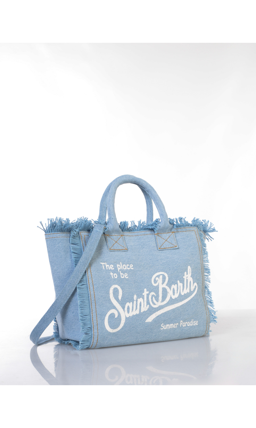 borsa a mano da donna Mc2 Saint Barth Medium effetto denim delave'