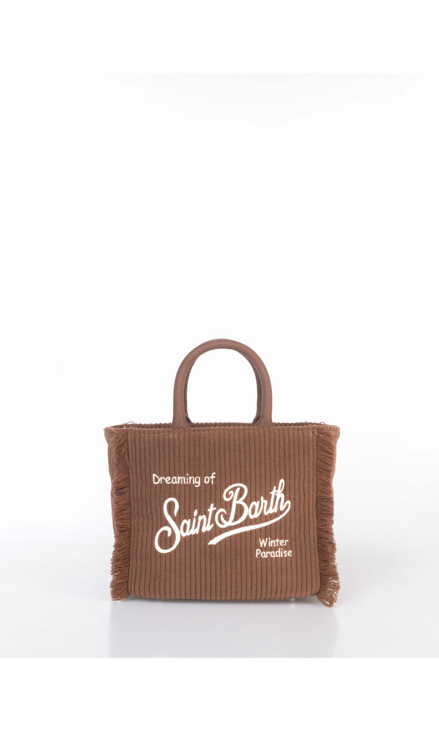 borsa a mano da donna Mc2 Saint Barth Mini effetto velluto rigato