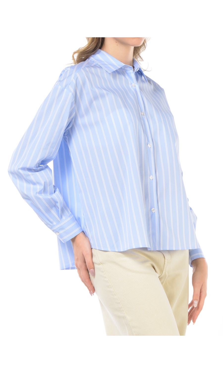 camicia da donna Kaos boxy a righe