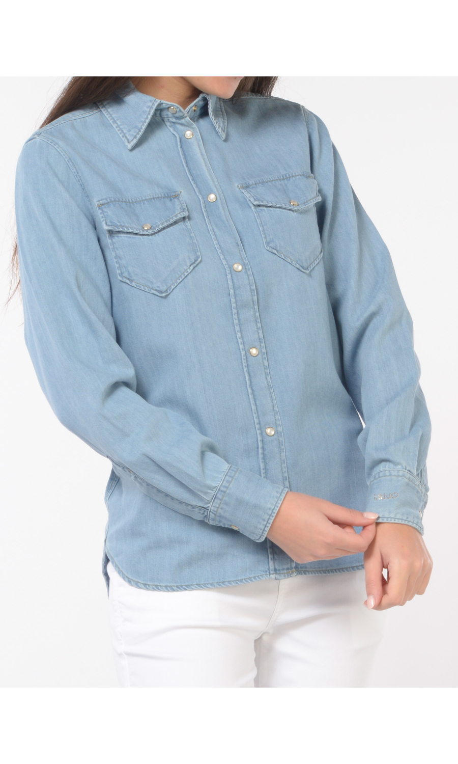 camicia da donna Liu Jo in denim con tasche
