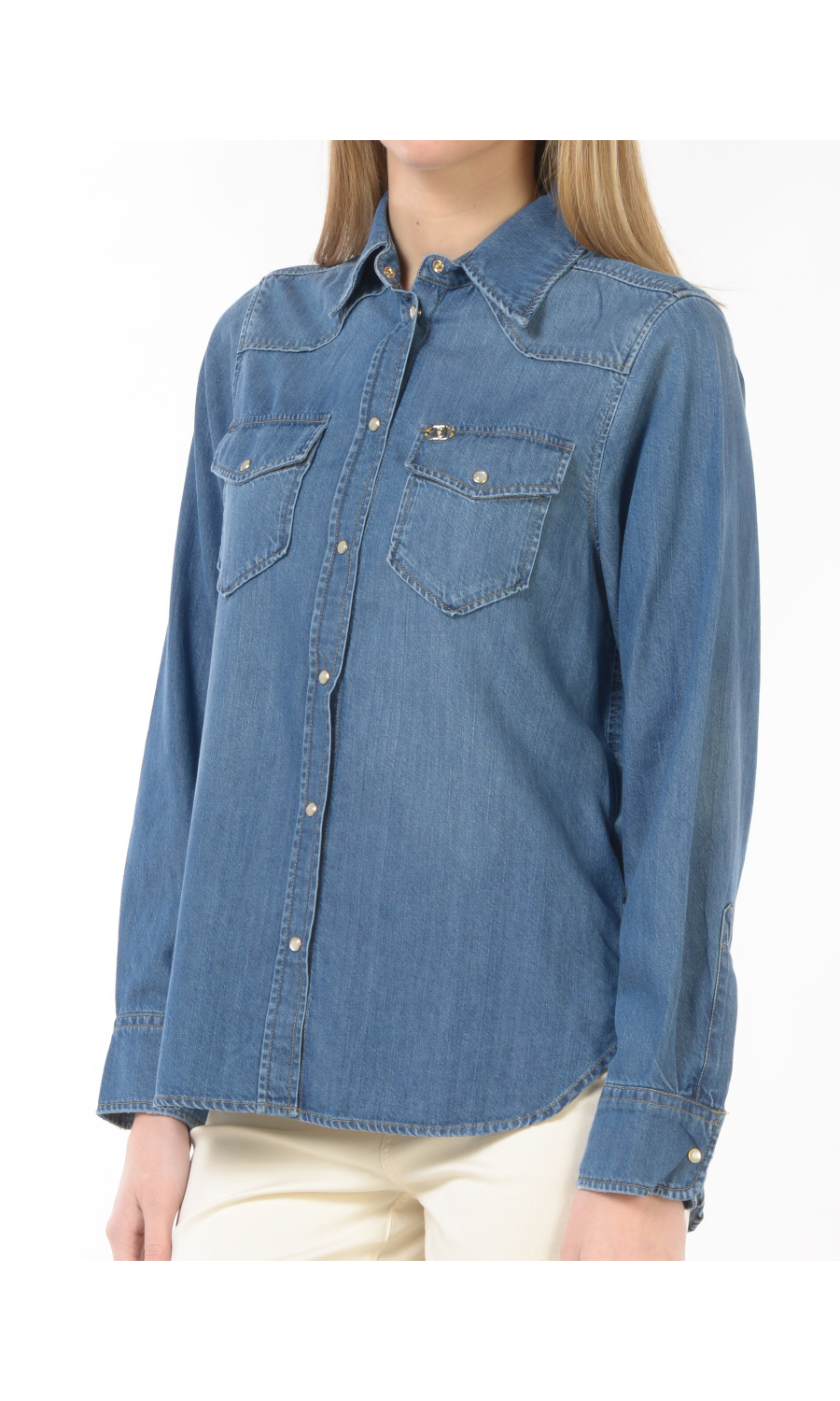 camicia da donna Liu Jo in denim con tasche