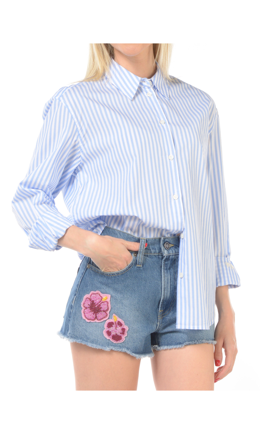 camicia da donna Mc2 Saint Barth a righe no vabbe