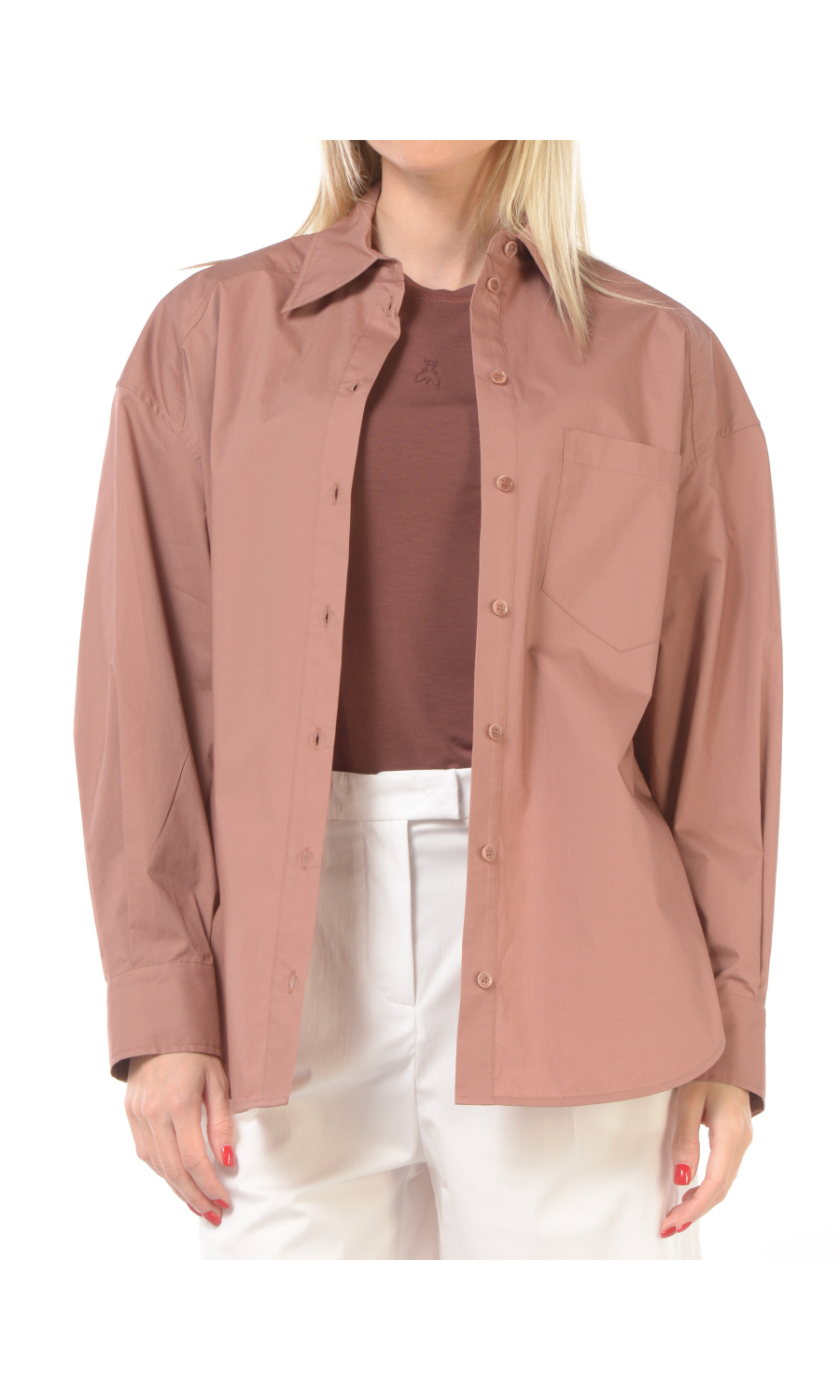 camicia da donna Patrizia Pepe over con taschino