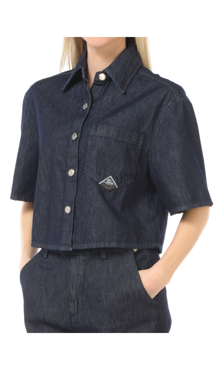 camicia da donna Roy Roger's cropped in denim