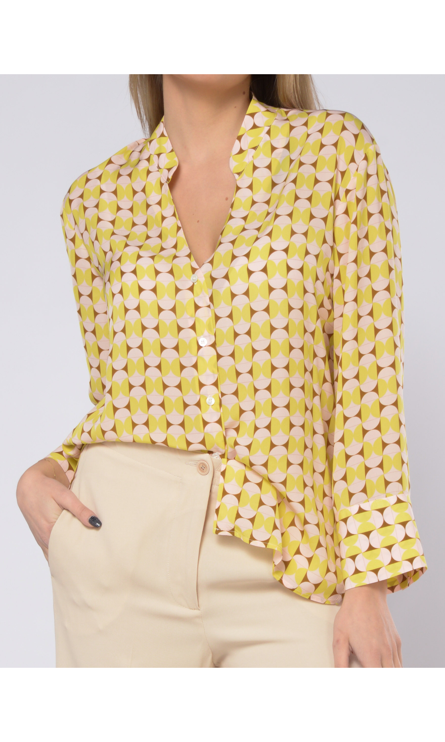 camicia da donna Seventy a fantasia in viscosa