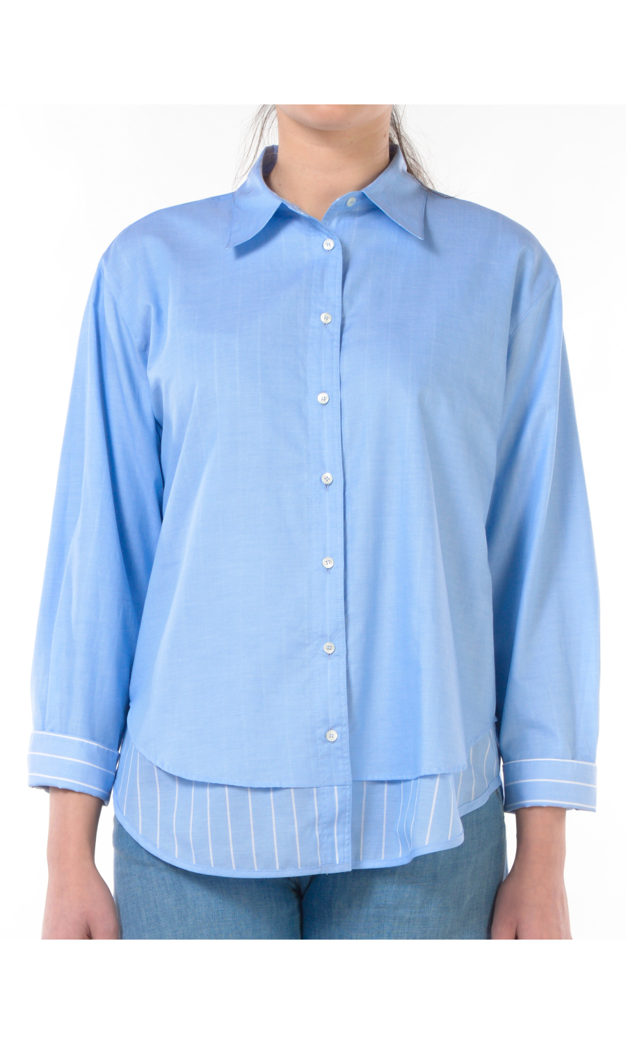 camicia da donna Seventy in cotone reversibile