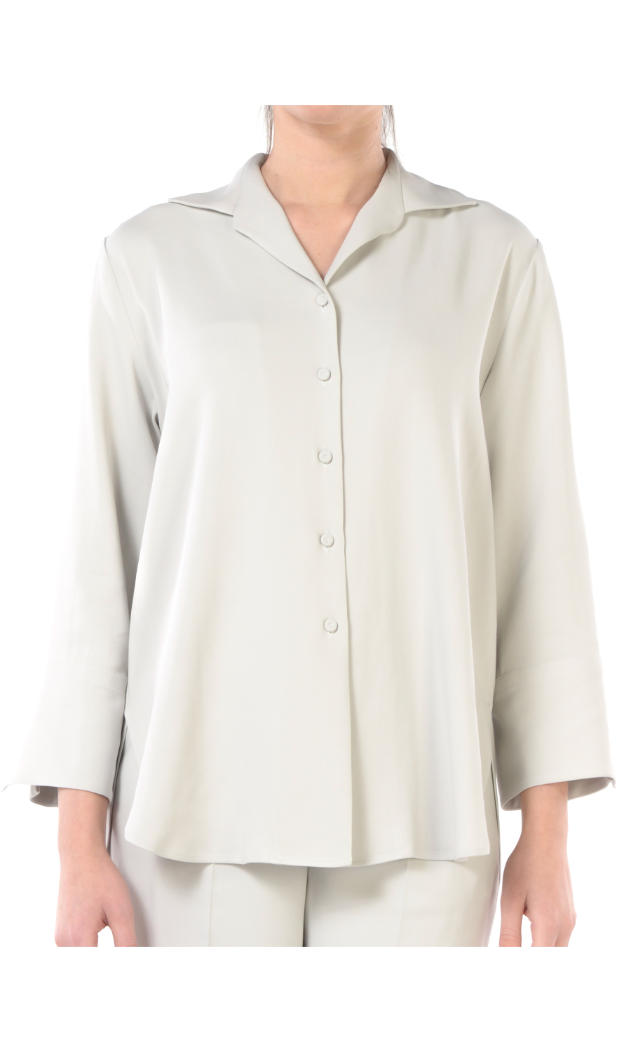 camicia da donna Seventy in crepe con manica a tre quarti