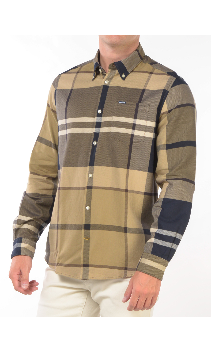 camicia da uomo Barbour tailored fit a fantasia tartan