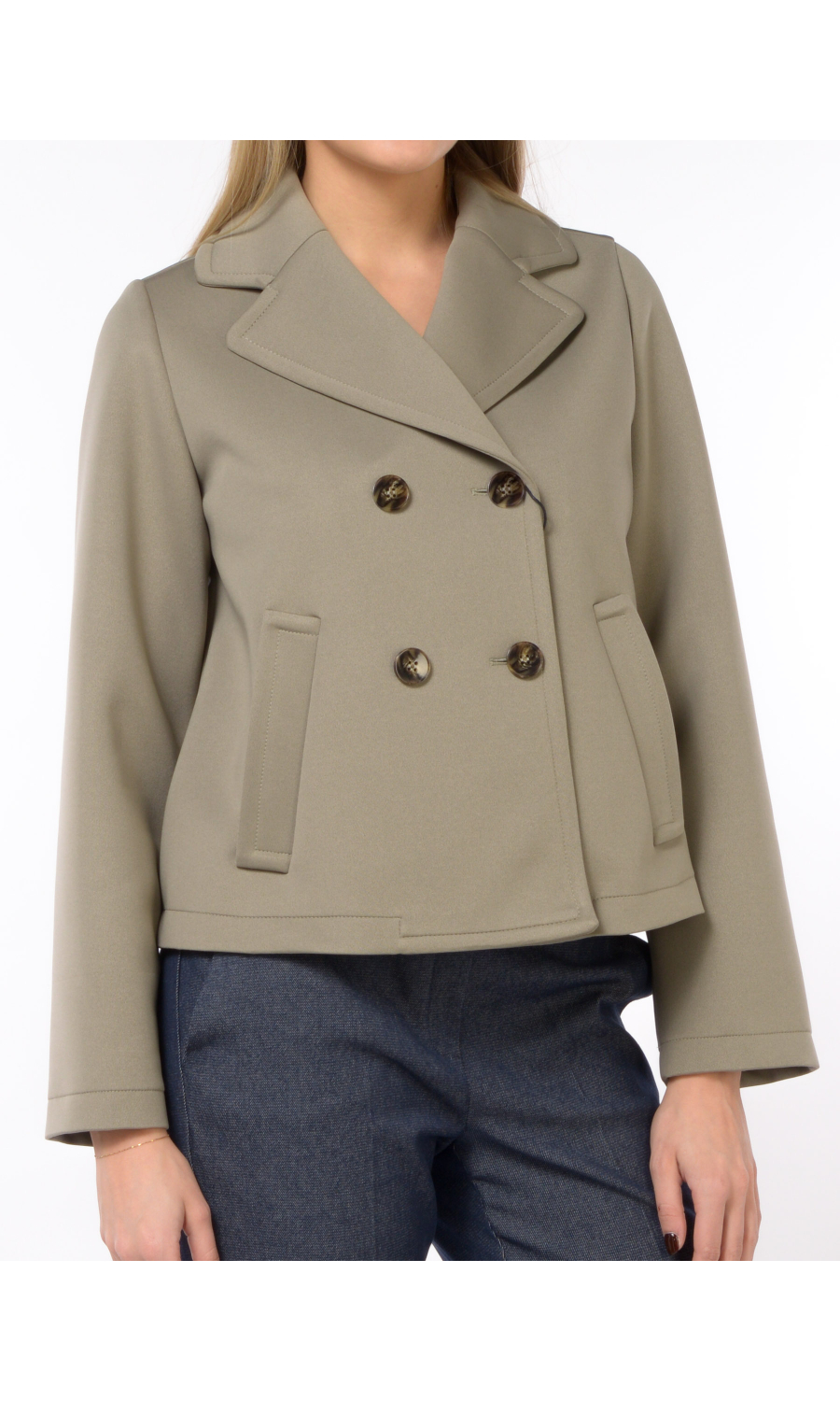 cappotto da donna Emme By Marella corto a doppiopetto