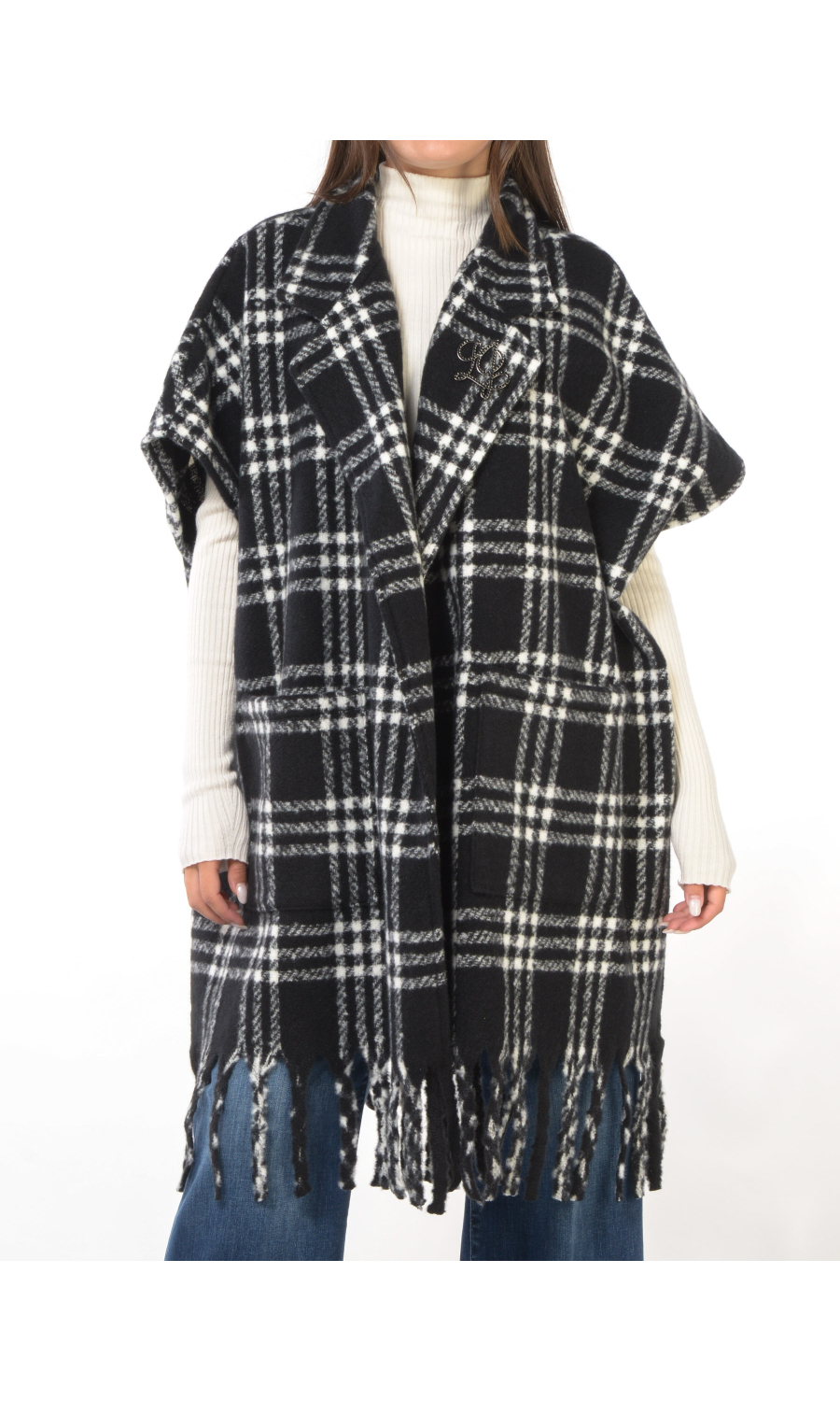 cappotto da donna Liu Jo a poncho fantasia