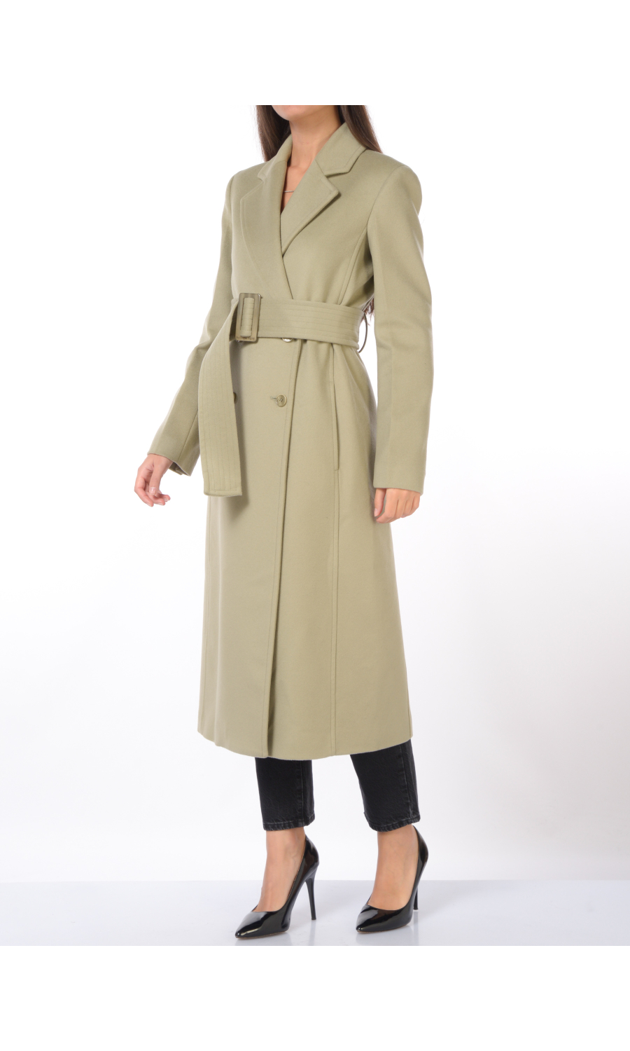 cappotto da donna Patrizia Pepe in lana a doppiopetto