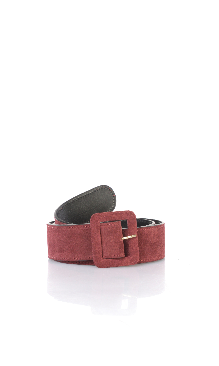 cintura da donna Diana Gallesi effetto camoscio con fibbia
