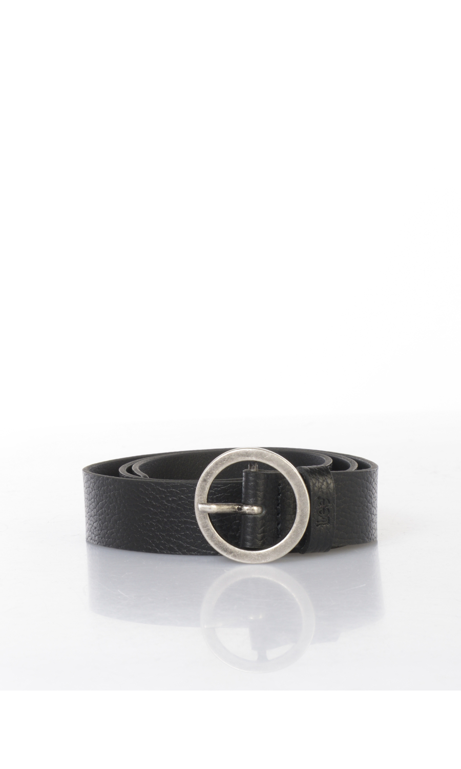 cintura da donna Lee® in vera pelle con fibbia tonda