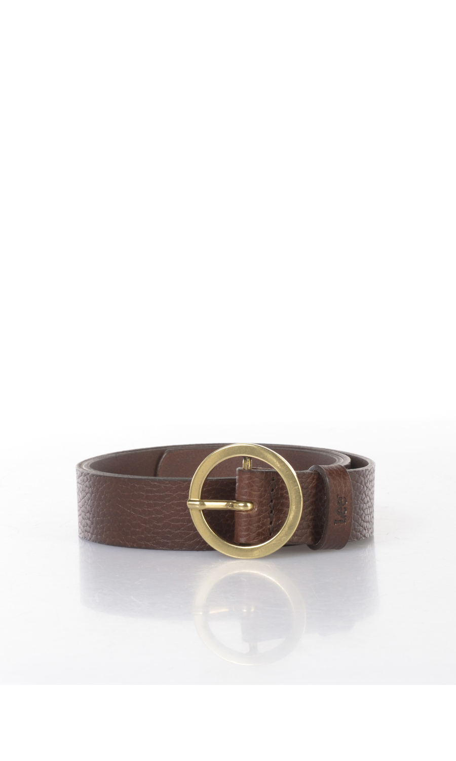 cintura da donna Lee® in vera pelle con fibbia tonda