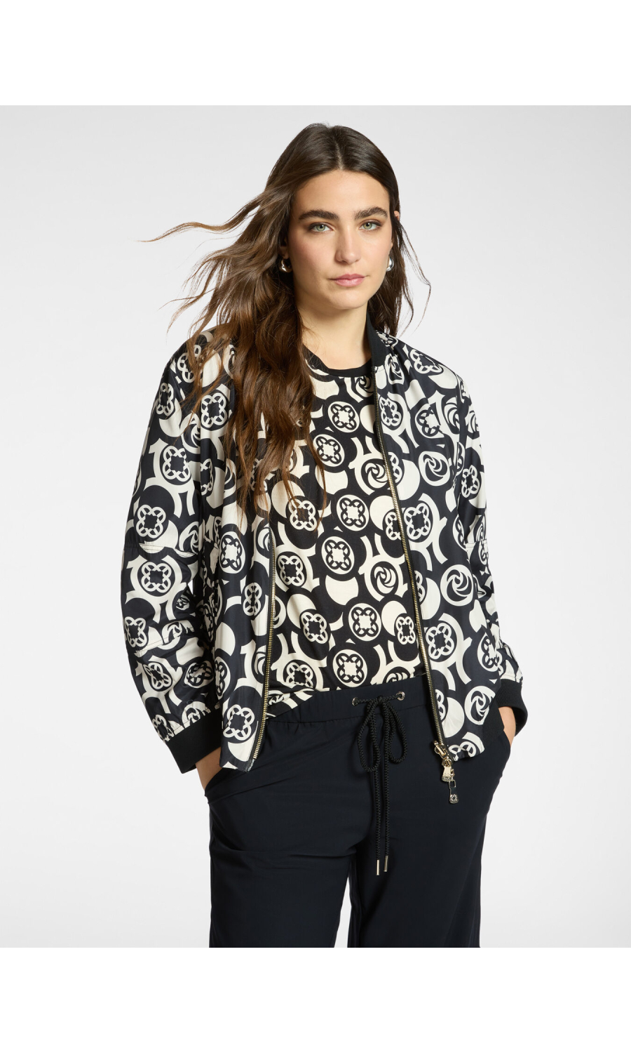 giubbino da donna Elena Miro' monogram reversibile