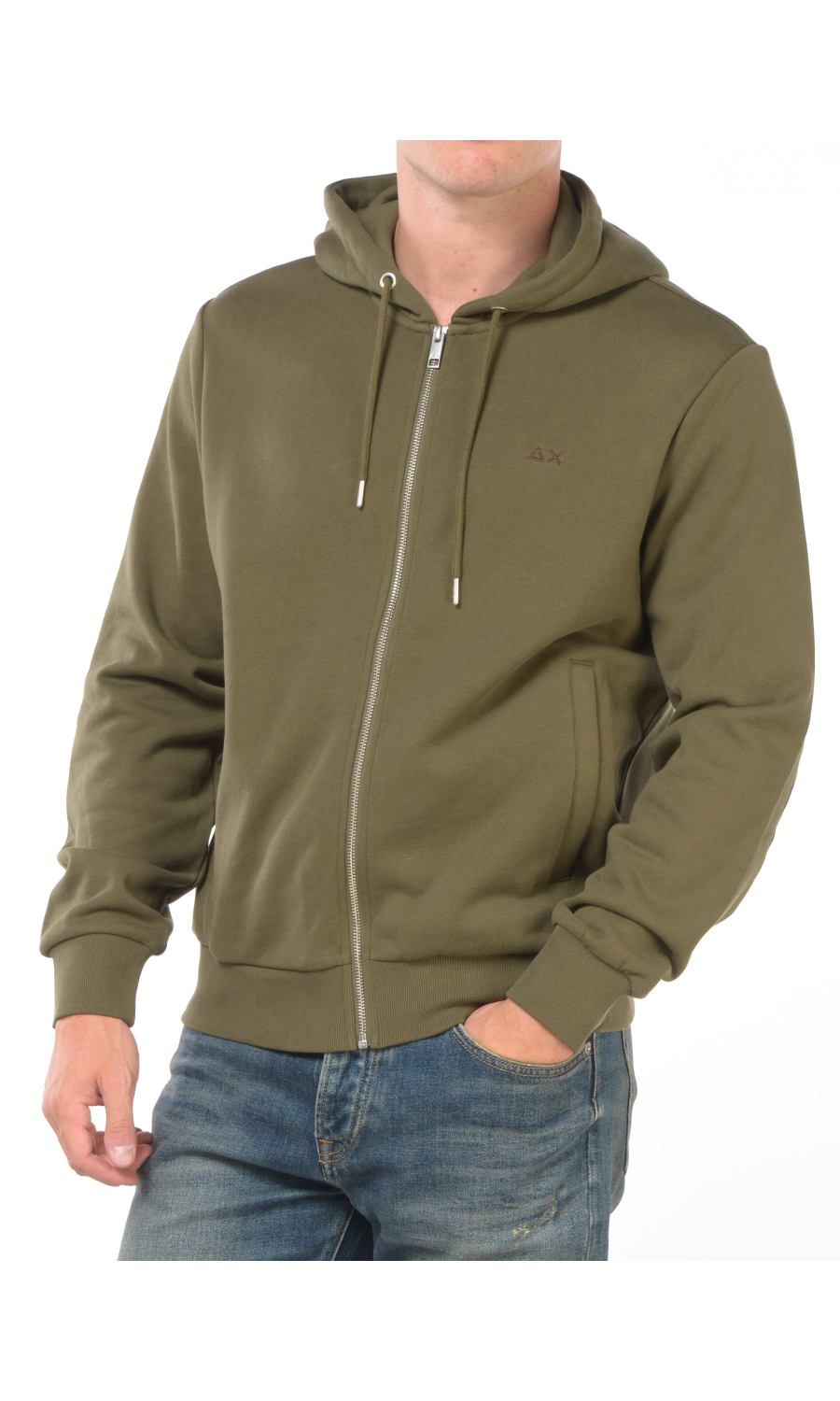 felpa da uomo Sun68 con cappuccio e zip