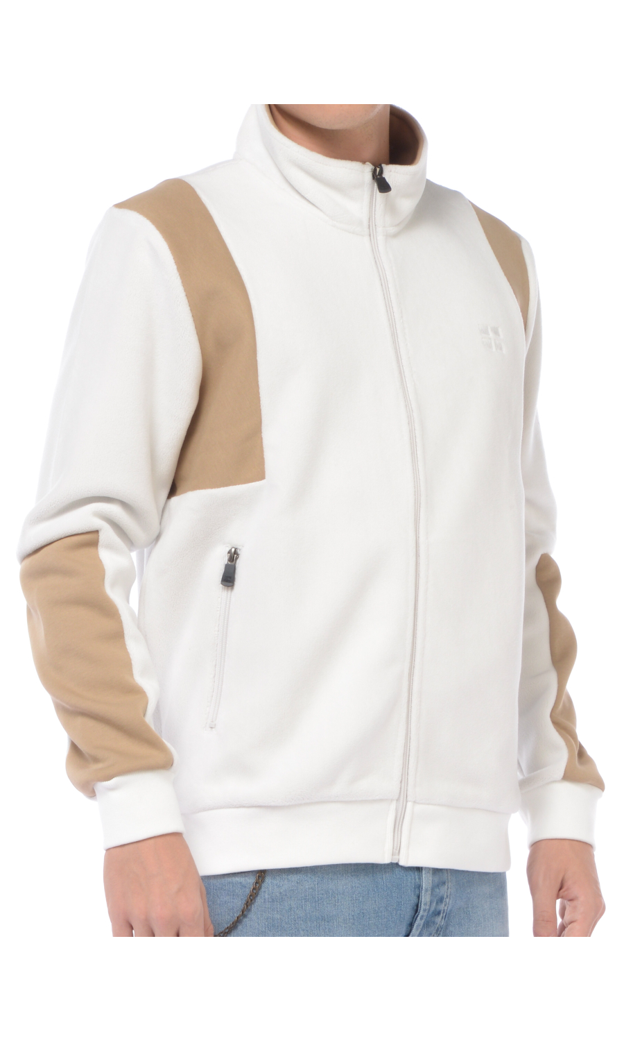 felpa da uomo Urban Ring in pile con inserti