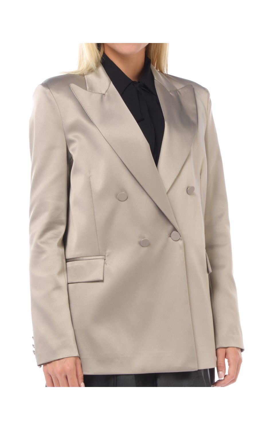 giacca da donna Aniye By in raso a doppiopetto