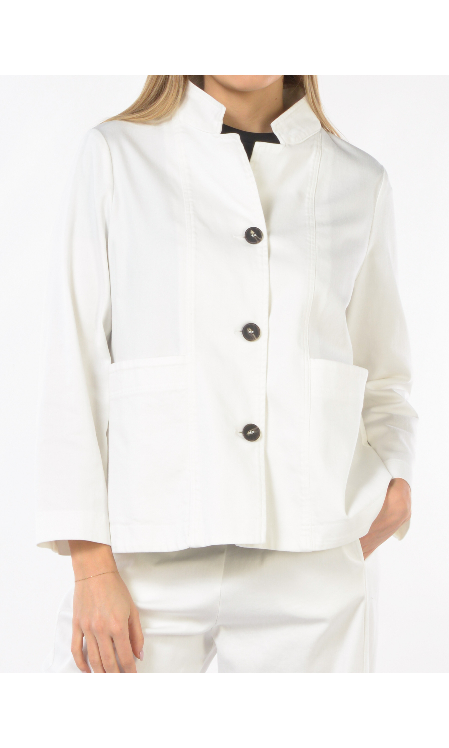 giacca da donna Jurere in bull di cotone con bottoni