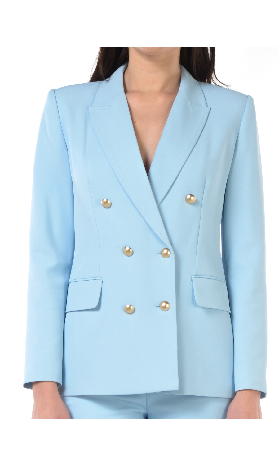 giacca da donna Nenette a doppiopetto con impunture