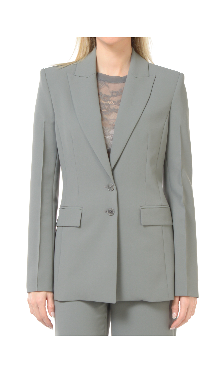 giacca da donna Patrizia Pepe Slim Fit in crepe sable'